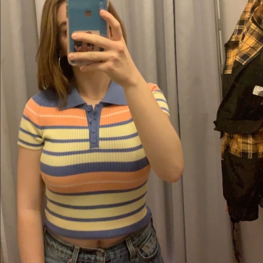 Vintage Vibe button up collared shirt forever 21